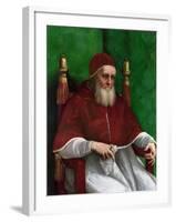 Portrait of Pope Julius II, 1511-Raphael-Framed Giclee Print