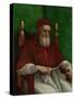 Portrait of Pope Julius II, 1511-Raphael-Stretched Canvas