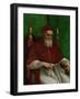 Portrait of Pope Julius II, 1511-Raphael-Framed Giclee Print