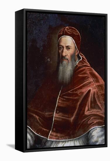 Portrait of Pope Julius III-null-Framed Stretched Canvas