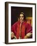 Portrait of Pope Pius VII (1742-1823), 1805-Jacques-Louis David-Framed Giclee Print