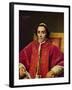 Portrait of Pope Pius VII (1742-1823), 1805-Jacques-Louis David-Framed Giclee Print