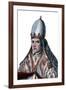 Portrait of Pope Sylvester II (or Silvester II) (c 938-1003)-French School-Framed Giclee Print