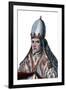 Portrait of Pope Sylvester II (or Silvester II) (c 938-1003)-French School-Framed Giclee Print