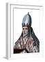 Portrait of Pope Sylvester II (or Silvester II) (c 938-1003)-French School-Framed Giclee Print