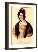 Portrait of Prasovya Annenkova, Wife of Decembrist Iwan Annenkow, 1836-Nikolai Alexandrovich Bestuzhev-Framed Giclee Print