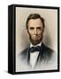 Portrait of President Abraham Lincoln-null-Framed Stretched Canvas