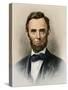 Portrait of President Abraham Lincoln-null-Stretched Canvas