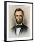 Portrait of President Abraham Lincoln-null-Framed Giclee Print