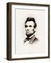 Portrait of President Abraham Lincoln.-Vernon Lewis Gallery-Framed Photographic Print
