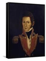 Portrait of President Antonio Villavicencio-null-Framed Stretched Canvas