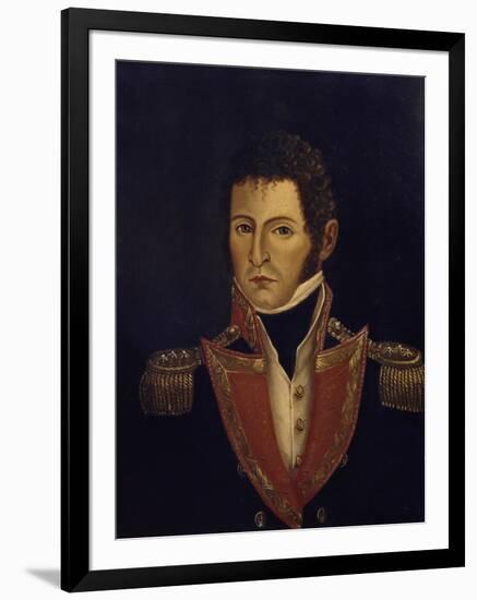 Portrait of President Antonio Villavicencio-null-Framed Giclee Print