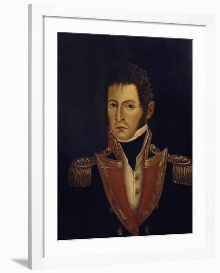 Portrait of President Antonio Villavicencio-null-Framed Giclee Print