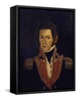 Portrait of President Antonio Villavicencio-null-Framed Stretched Canvas