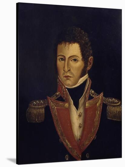 Portrait of President Antonio Villavicencio-null-Stretched Canvas