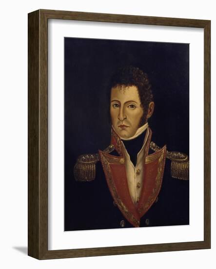 Portrait of President Antonio Villavicencio-null-Framed Giclee Print