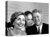 Portrait of President Bill Clinton, Daughter Chelsea and Wife Hillary Rodham Clinton-Alfred Eisenstaedt-Stretched Canvas