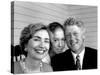 Portrait of President Bill Clinton, Daughter Chelsea and Wife Hillary Rodham Clinton-Alfred Eisenstaedt-Stretched Canvas