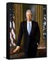 Portrait of President Bill Clinton-null-Framed Stretched Canvas