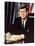 Portrait of President John F. Kennedy, from the TV Show, "JFK Assassination as It Happened"-Alfred Eisenstaedt-Stretched Canvas