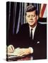 Portrait of President John F. Kennedy, from the TV Show, "JFK Assassination as It Happened"-Alfred Eisenstaedt-Stretched Canvas