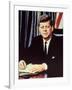 Portrait of President John F. Kennedy, from the TV Show, "JFK Assassination as It Happened"-Alfred Eisenstaedt-Framed Photographic Print