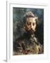 Portrait of Primo Levi-Luigi Conconi-Framed Giclee Print