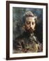 Portrait of Primo Levi-Luigi Conconi-Framed Giclee Print