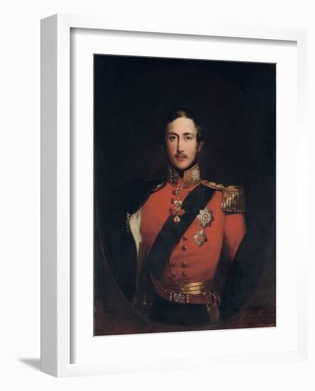Portrait of Prince Albert, 1842 (Oil on Canvas)-John Lucas-Framed Giclee Print