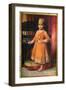 Portrait of Prince Albert, Eldest Son of the Maharaja Duleep Singh, 1870-George Richmond-Framed Giclee Print