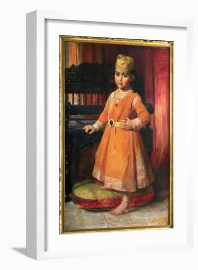 Portrait of Prince Albert, Eldest Son of the Maharaja Duleep Singh, 1870-George Richmond-Framed Giclee Print