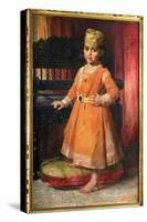 Portrait of Prince Albert, Eldest Son of the Maharaja Duleep Singh, 1870-George Richmond-Stretched Canvas