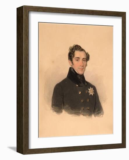 Portrait of Prince Alexander Fyodorovich Golitsyn (1796-186), 1838-Pyotr Fyodorovich Sokolov-Framed Giclee Print