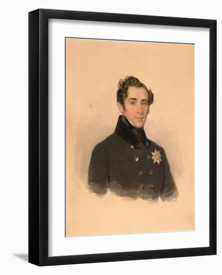 Portrait of Prince Alexander Fyodorovich Golitsyn (1796-186), 1838-Pyotr Fyodorovich Sokolov-Framed Giclee Print