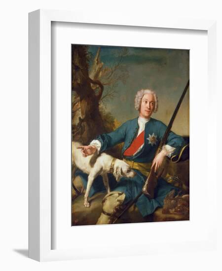 Portrait of Prince Alexander Kurakin (1697-174), 1728-Jean-Marc Nattier-Framed Giclee Print