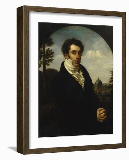 Portrait of Prince Alexander Mikhailovich Golitsyn (1798-185), 1819-Orest Adamovich Kiprensky-Framed Giclee Print