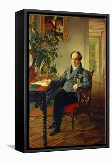 Portrait of Prince Alexander Nikolayevich Golitsyn (1773-184), 1840-Karl Pavlovich Briullov-Framed Stretched Canvas