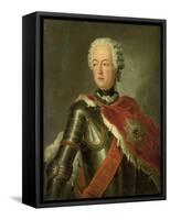Portrait of Prince August Wilhelm of Prussia-Antoine Pesne-Framed Stretched Canvas