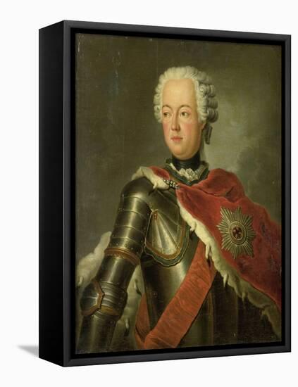 Portrait of Prince August Wilhelm of Prussia-Antoine Pesne-Framed Stretched Canvas