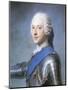 Portrait of Prince Charles Edward Stuart, Bust Length, in Profile to the Left, His Head Turned to…-Maurice Quentin de La Tour-Mounted Giclee Print