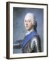 Portrait of Prince Charles Edward Stuart, Bust Length, in Profile to the Left, His Head Turned to…-Maurice Quentin de La Tour-Framed Giclee Print