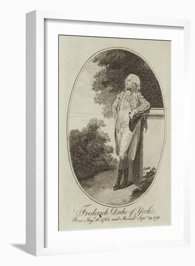 Portrait of Prince Frederick, Duke of York and Albany-null-Framed Giclee Print