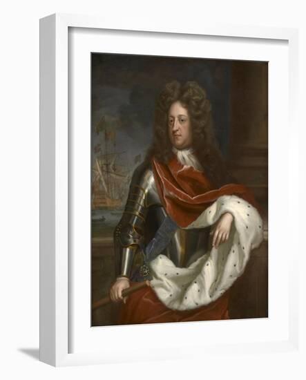Portrait of Prince George of Denmark-Michael Dahl-Framed Giclee Print