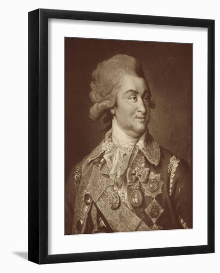 Portrait of Prince Gregory Potemkin Alexandrovitch.-James Walker-Framed Giclee Print