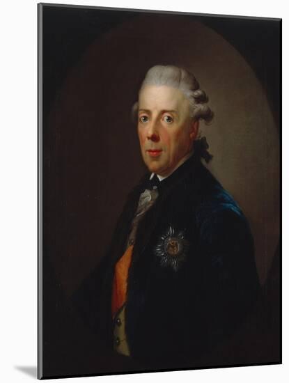 Portrait of Prince Heinrich of Prussia, after 1785-Anton Graff-Mounted Giclee Print