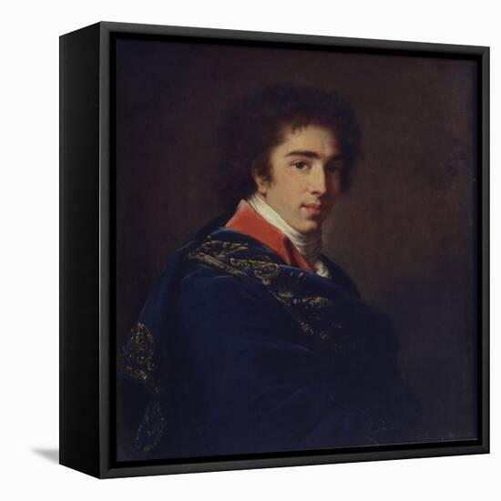 Portrait of Prince Ivan Baryatinsky, 1800-Marie Louise Elisabeth Vigée-Lebrun-Framed Stretched Canvas