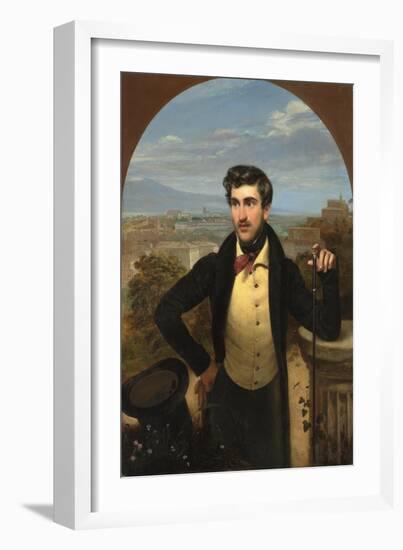 Portrait of Prince Mikhail Alexandrovich Galitzine (1804-1860), 1833-Orest Adamovich Kiprensky-Framed Giclee Print