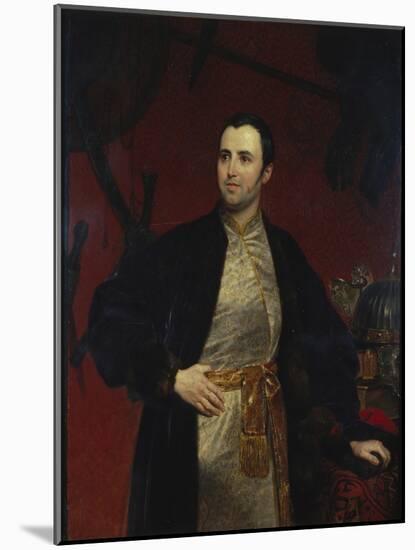 Portrait of Prince Mikhail Andreyevich Obolensky (1805-187), 1846-Karl Pavlovich Briullov-Mounted Giclee Print