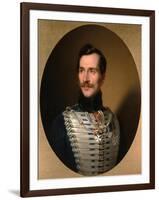 Portrait of Prince Mikhail Fyodorovich Golitsyn (1800-187), Early 1840S-Sándor Kozina-Framed Giclee Print