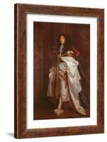 Portrait of Prince Rupert (1619-1682) in Garter Robes-Sir Peter Lely-Framed Giclee Print